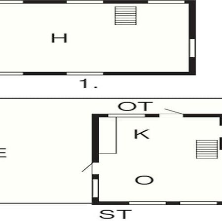 6 Person Holiday Home In AÅkirkeby エクステリア 写真