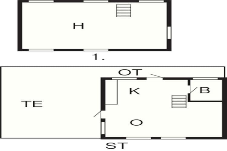 6 Person Holiday Home In AÅkirkeby エクステリア 写真
